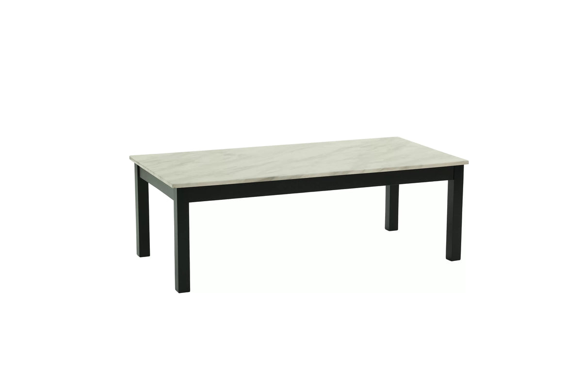 3-Piece Faux Marble Top Coffee Table Set - view 3
