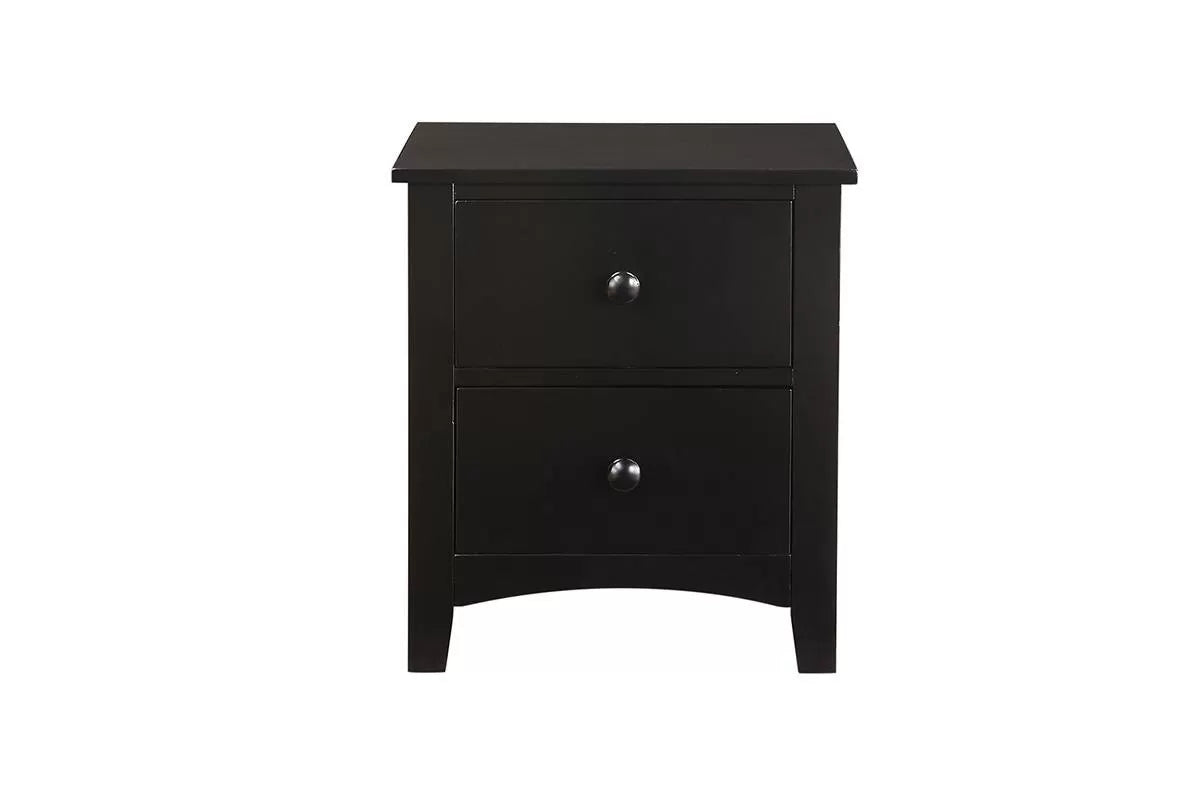 The Timberline Black Wood Full Bed Frame, Nightstand & Chest – 3 Piece - view 2