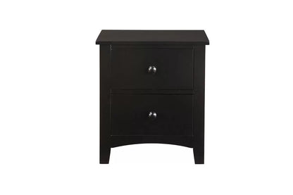 The Timberline Black Wood Full Bed Frame, Nightstand & Chest – 3 Piece - view 2