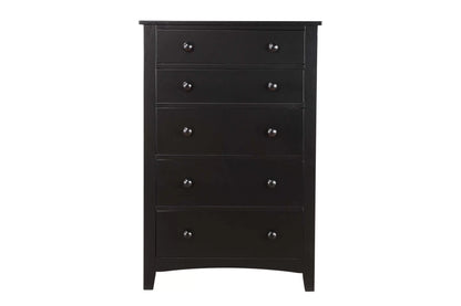 The Timberline Black Wood Twin Bed Frame, Nightstand & Chest – 3 Piece - view 4