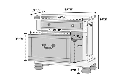 The Hennessy California King 5-Piece Bedroom Set