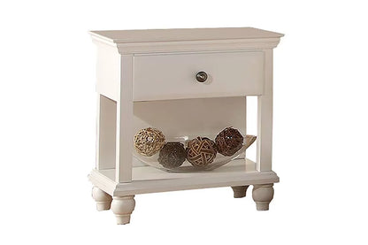 5-Piece California King Bedroom Set – Bed, Nightstand, Dresser, Mirror & Chest | White Wood | F9270CK Bundle