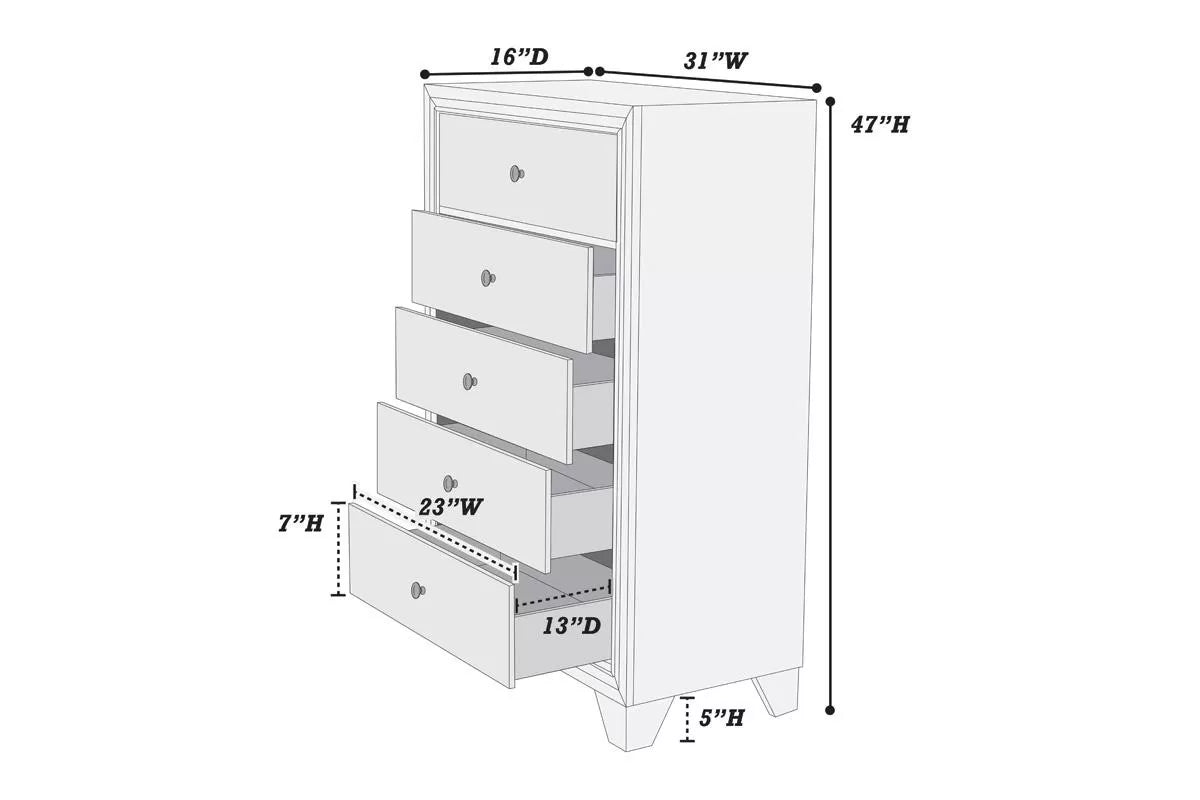 The Booker Eastern King 5-Piece Bedroom Set