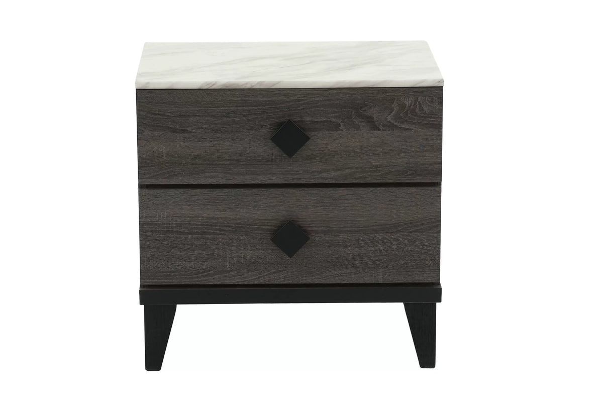 The Stanton Charcoal Polyfiber Full Bed Frame, Nightstand & Chest – 3 Piece - view 15