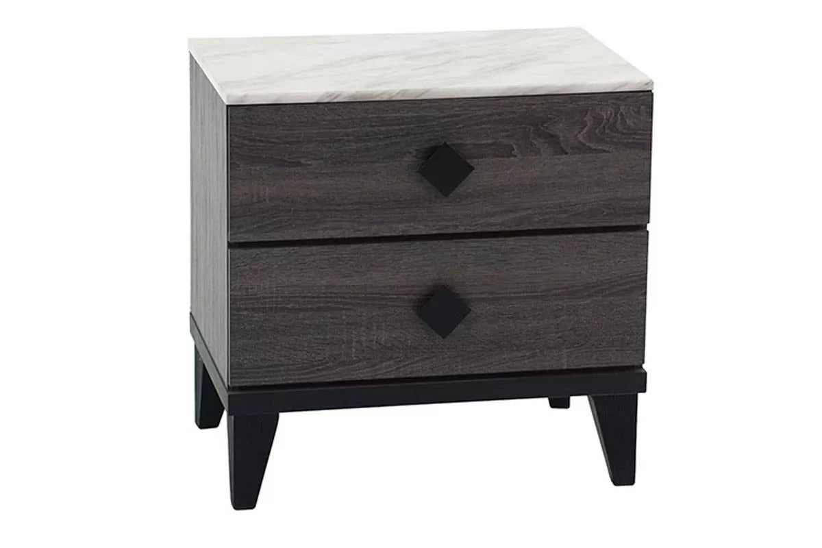 The Stanton Charcoal Polyfiber Twin Bed Frame, Nightstand & Chest – 3 Piece - view 13