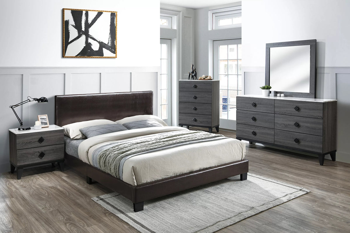 The Mercer Charcoal Charcoal Nightstand