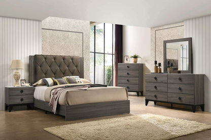 The Mercer Charcoal Charcoal Nightstand