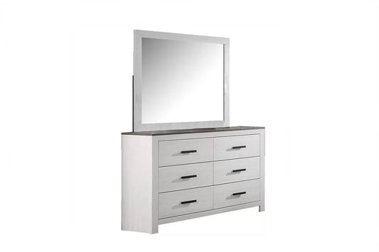 Bedroom Mirror – White Modern Farmhouse Design | F5522