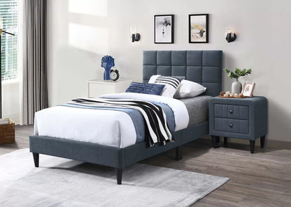 The Calloway Charcoal Linen Nightstand - view 4