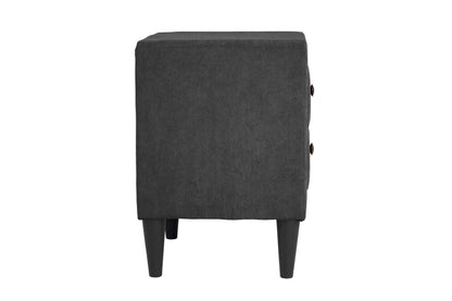 The Calloway Charcoal Linen Full Bed Frame & Nightstand – 2 Piece - view 8