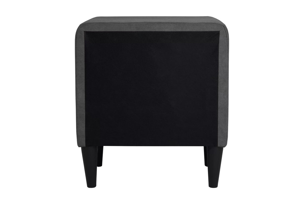 The Delaney Charcoal Linen Full Bed Frame & Nightstand – 2 Piece - view 10
