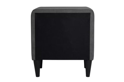 The Calloway Charcoal Linen Twin Bed Frame & Nightstand – 2 Piece - view 17