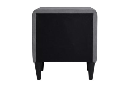 The Calloway Gray Linen Nightstand - view 7