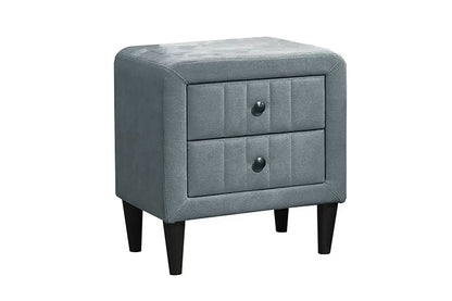 The Calloway Gray Linen Nightstand - view 1