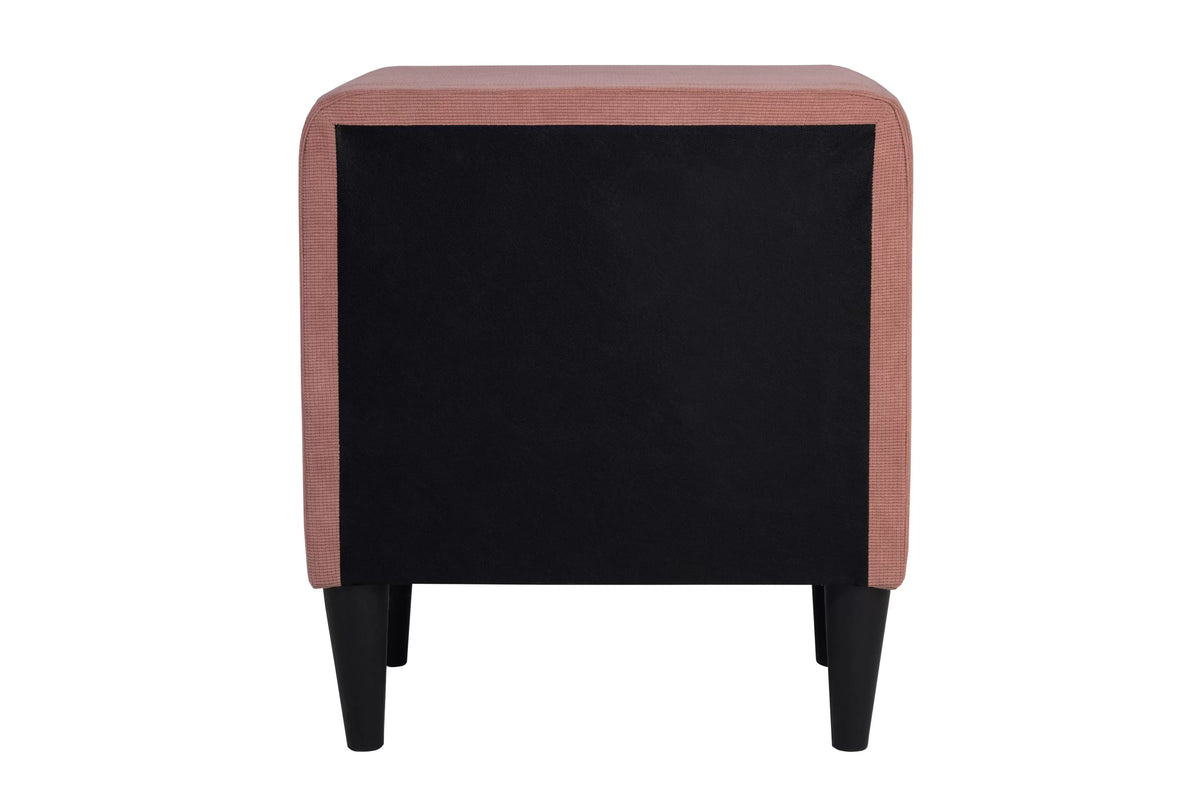 The Delaney Pink Linen Twin Bed Frame & Nightstand – 2 Piece - view 18