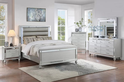 The Chrome Queen 5-Piece Bedroom Set