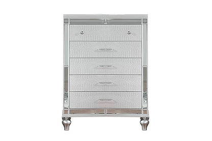 The Chrome Queen 5-Piece Bedroom Set