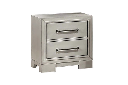 2-Drawer Nightstand – Antique White Modern Design | F5606
