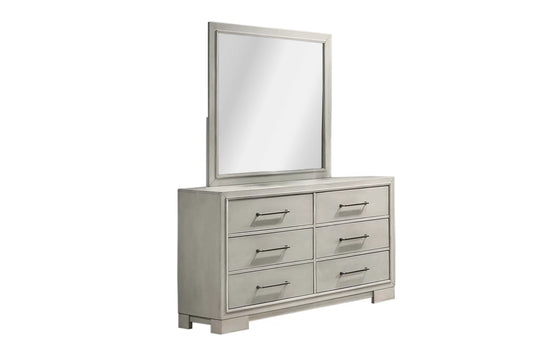 6-Drawer Dresser – Antique White Modern Design | F5608