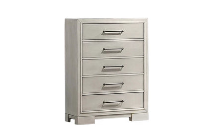 4-Drawer Chest – Antique White Modern Design | F5609