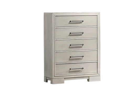 4-Drawer Chest – Antique White Modern Design | F5609