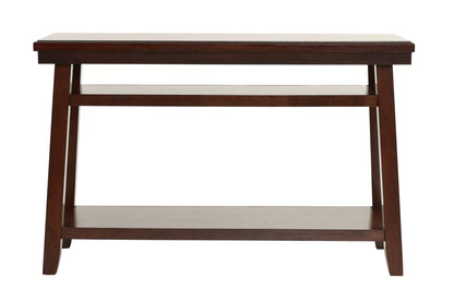 Dark Wood Console Table with Open Shelves - view 3