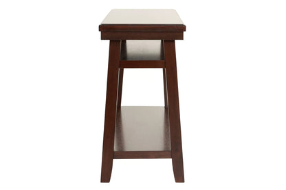 Dark Wood Console Table with Open Shelves - view 5