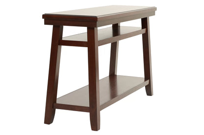 Dark Wood Console Table with Open Shelves - view 6