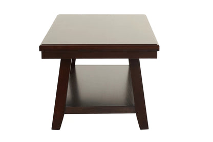 Dark Wood Coffee Table with Lower Shelf - view 5