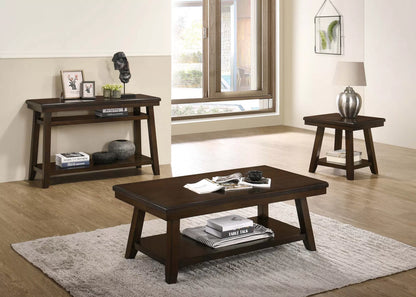 Dark Wood End Table - view 2