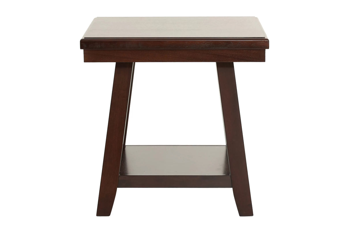 Dark Wood End Table - view 3