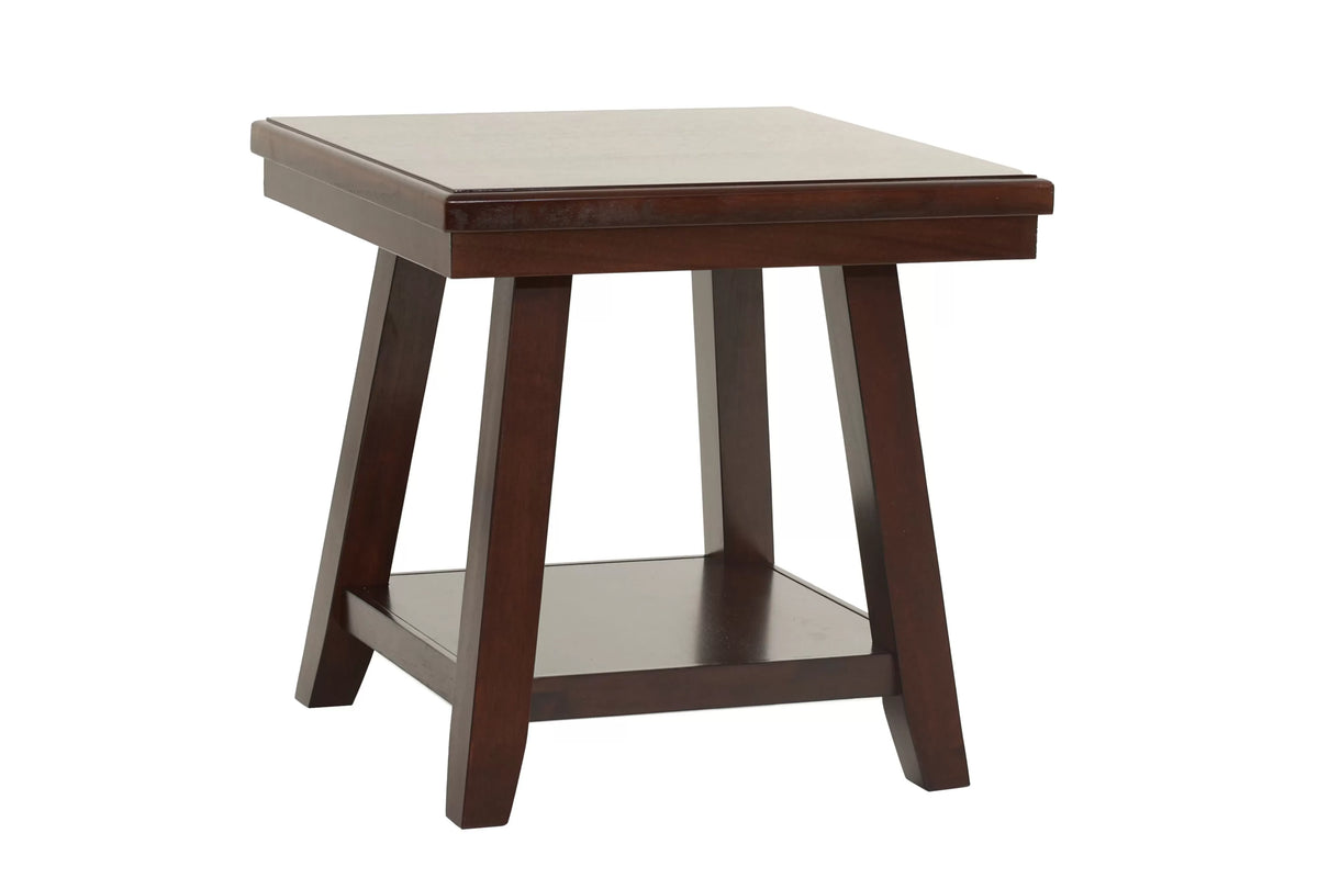 Dark Wood End Table - view 4