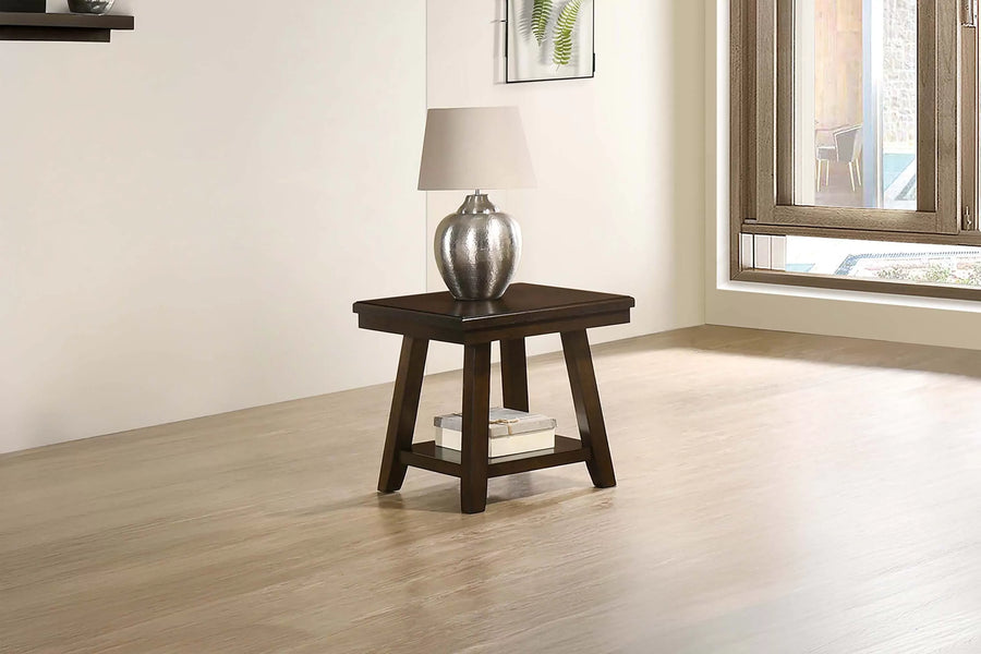 Dark Wood End Table