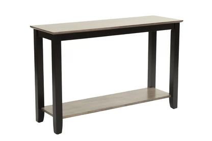 Wooden Top Console Table with Lower Shelf - view 4