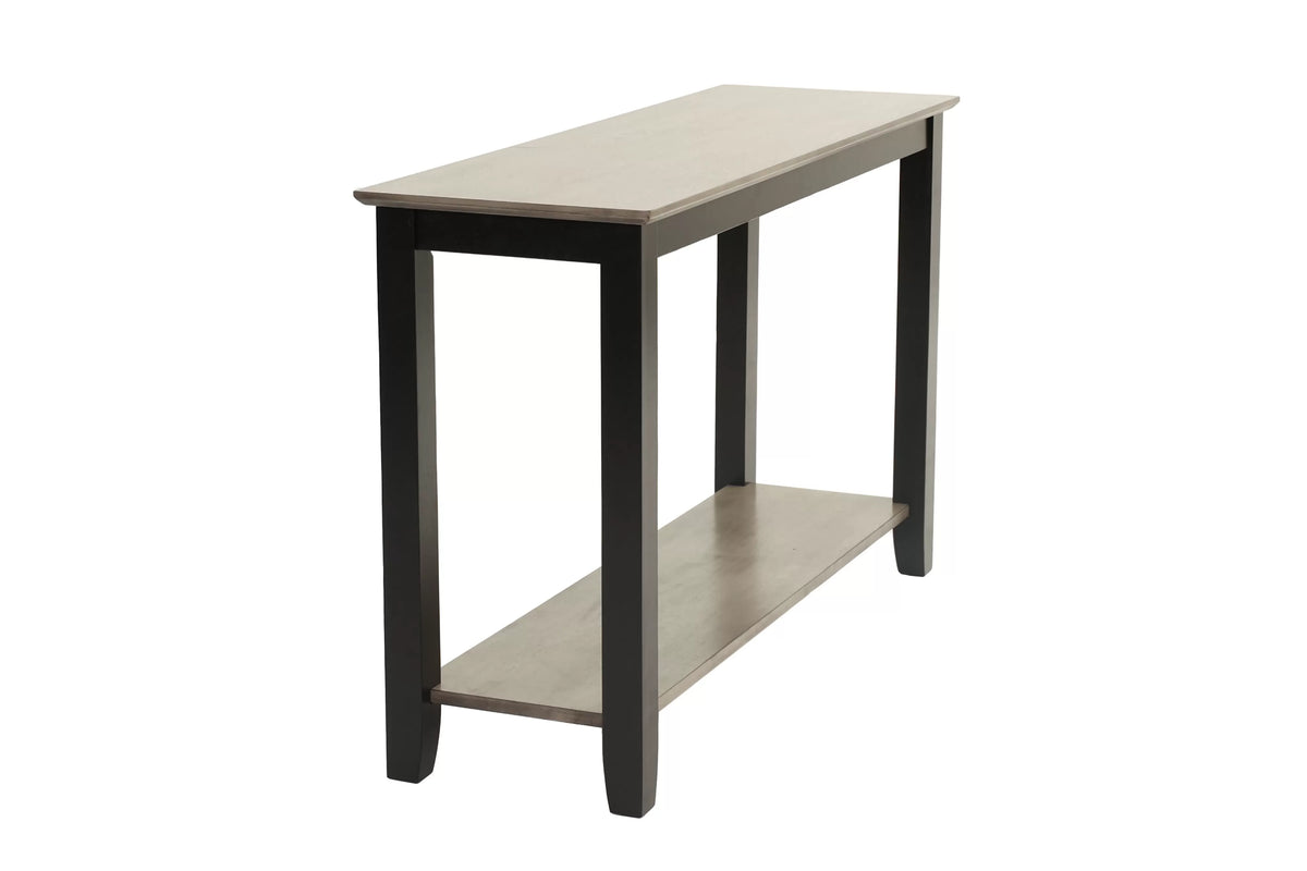 Wooden Top Console Table with Lower Shelf - view 6