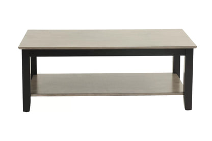 Wooden Top Coffee Table with Lower Shelf - view 3
