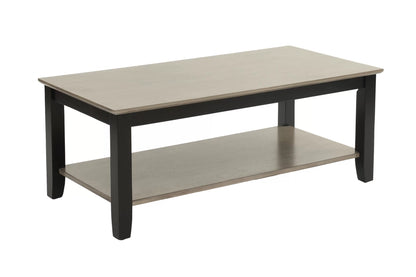 Wooden Top Coffee Table with Lower Shelf - view 4