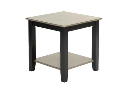 Wooden Top End Table with Lower Shelf - view 5