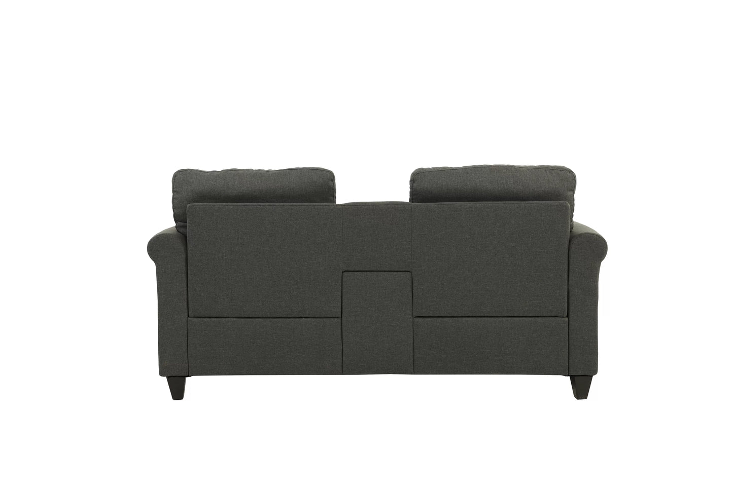 The Ridgeview Blue Gray Sofa Set with USB Console – 2 Piece