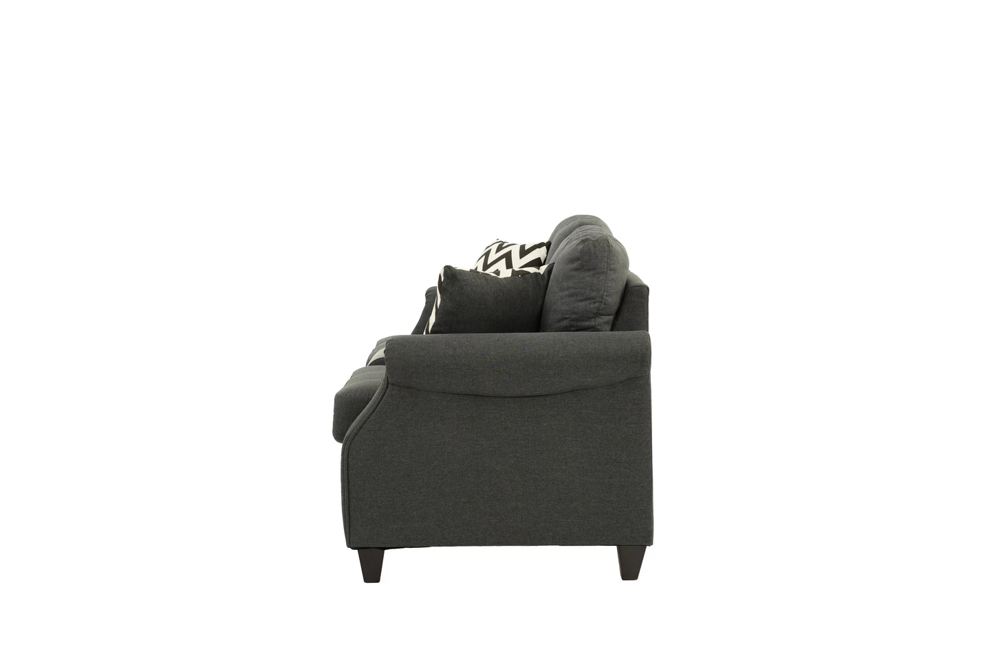 The Ridgeview Blue Gray Sofa Set with USB Console – 2 Piece
