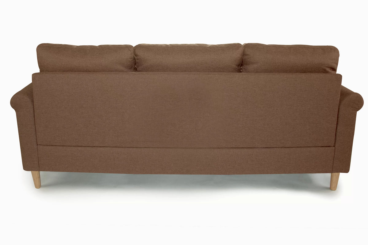 The Redford Light Coffee Linen-Look Reversible Sectional – 2 Piece