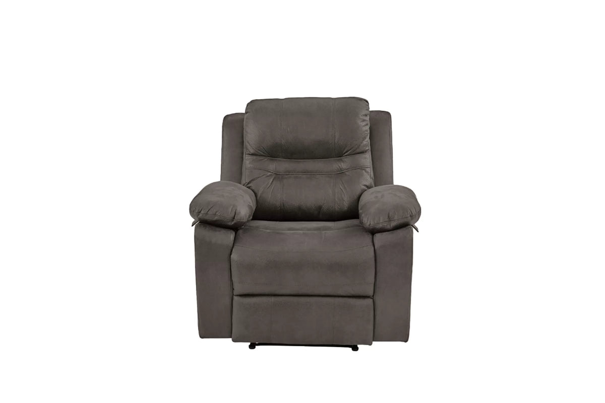 The Norwood Slate Blue Breathable Leatherette Manual Motion Living Room Set – 3 Piece - view 6