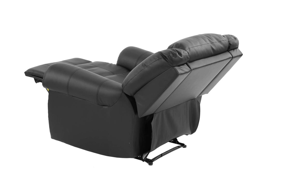 The Grady II Black Bonded Leather Manual Motion Living Room Set – 3 Piece - view 10