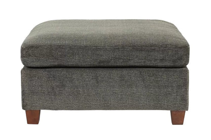 The Chenille Gray Cocktail Ottoman - view 2