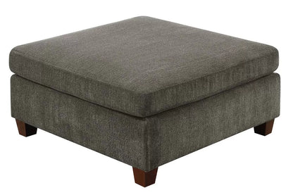 The Chenille Gray Cocktail Ottoman - view 1