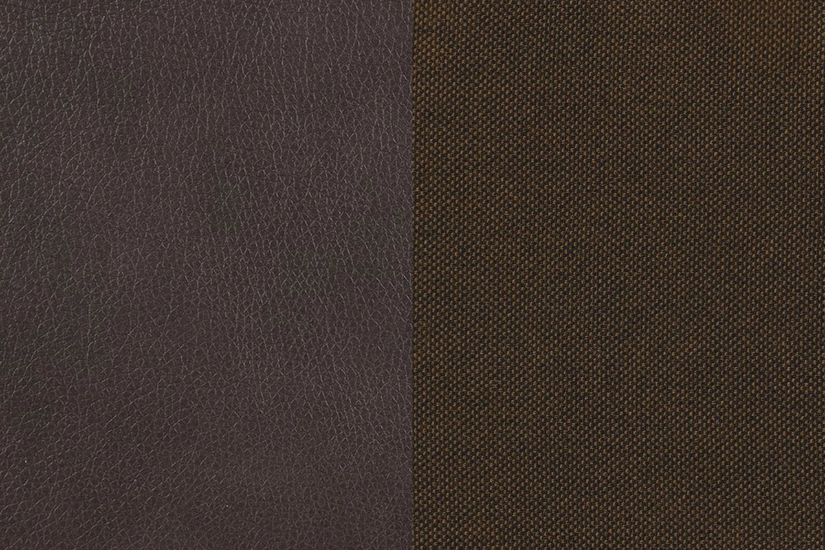 The Blackwell Chocolate Linen-Look Reversible Sectional with Ottoman – 3 Piece