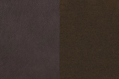 The Blackwell Chocolate Linen-Look Reversible Sectional with Ottoman – 3 Piece