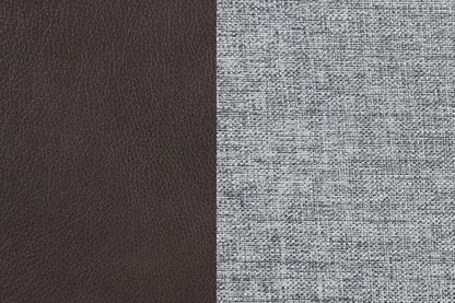 The Blackwell Gray Linen-Look Reversible Sectional with Ottoman – 3 Piece