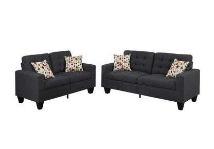 The Rowan Blue Gray Sofa Set – 2 Piece - view 2