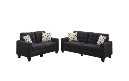 The Rowan Black Sofa Set – 2 Piece - view 2